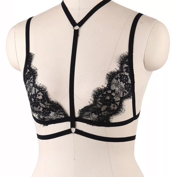 New Lace Harness Cage Bra Harness Sexy Body bondage Top - Picture 3 of 4